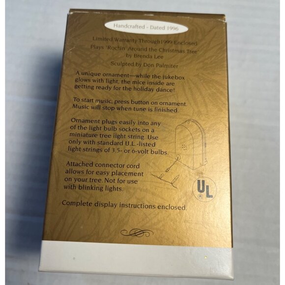 Hallmark Keepsake Ornament Magic Jukebox Party Light & Music Christmas 1996 - Picture 2 of 8